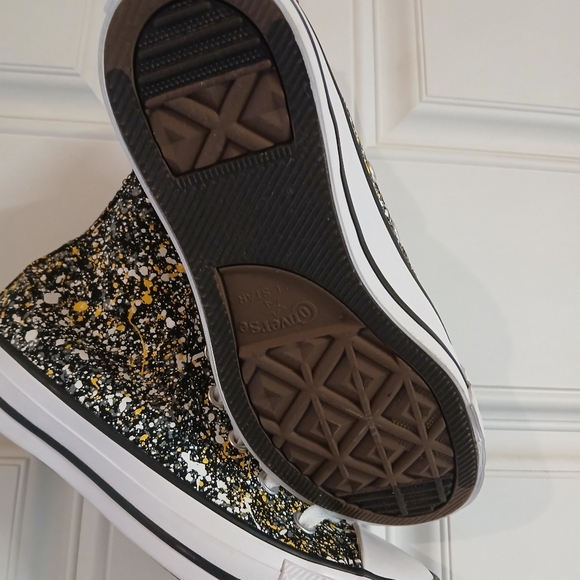Coverse Chuck Taylor Amarillo ALL*STAR splatter pattern high tops - Picture 2 of 3